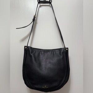 Kate Spade Pratt Street Tangie Black & Suede Hobo Bag